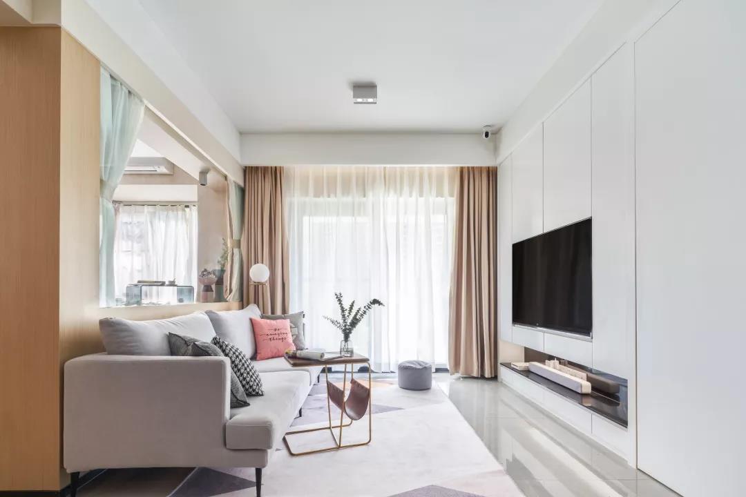 73平的北歐風(fēng)小戶型，喜歡這種配色方案，收納也好多